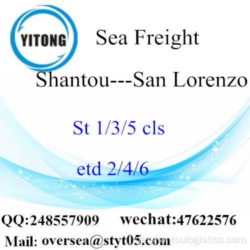 Shantou Port LCL Konsolidierung nach San Lorenzo